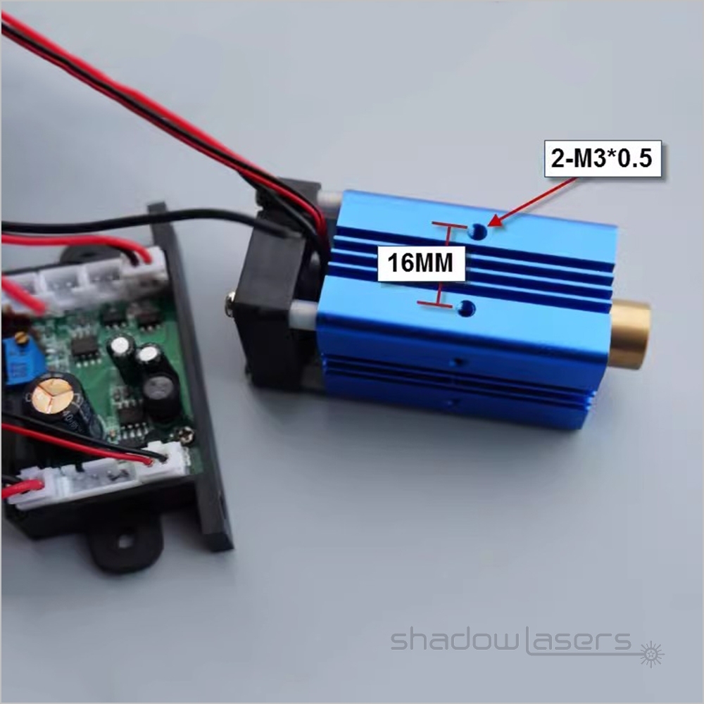 RM1 660nm Red Laser Module Air-cooled TTL Modulation 200MW Crosshair Straight Line