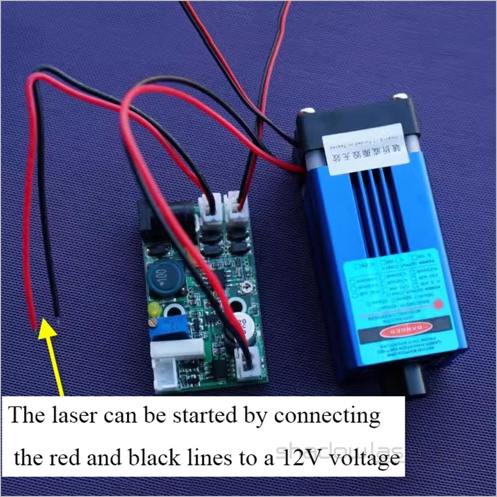 BM1 445nm Blue Laser Module Air-cooled TTL Modulation 1000MW-2000MW