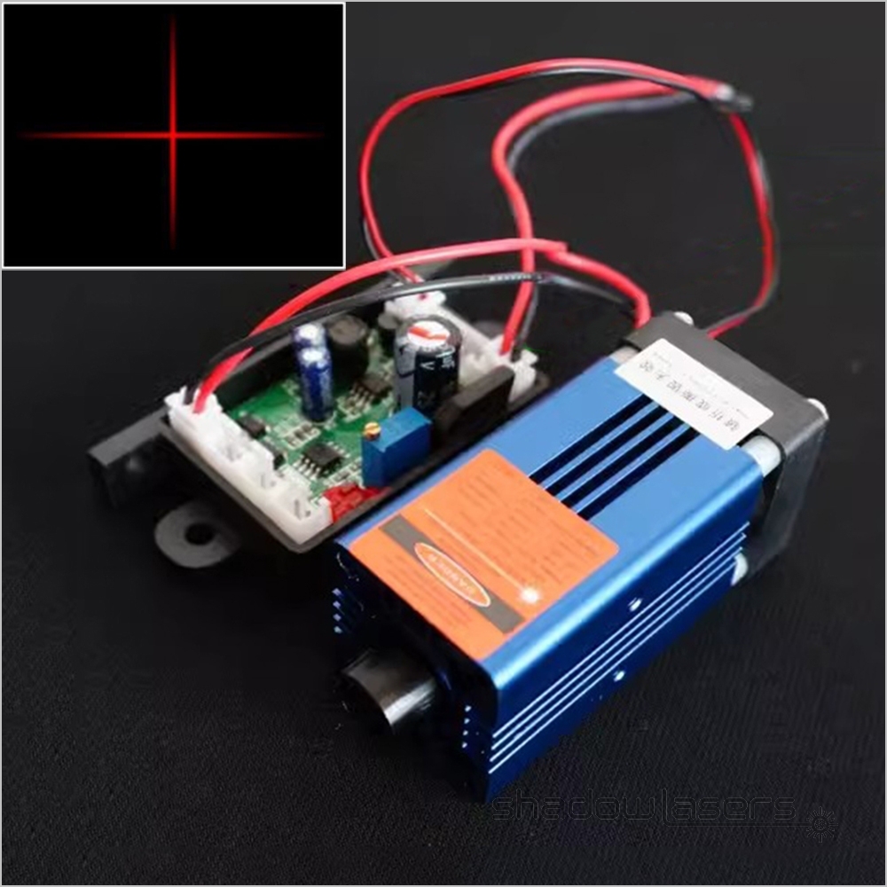 RM1 660nm Red Laser Module Air-cooled TTL Modulation 200MW Crosshair Straight Line