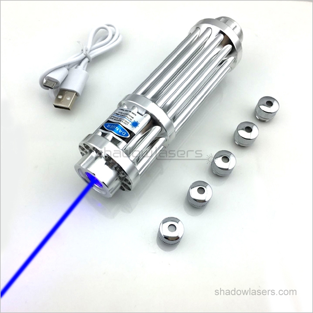 USBX3 450nm Gatling BURNING Blue Laser Pointer 1000MW-1500MW