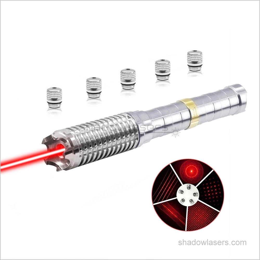 RX9-638nm BURNING Red Laser Pointer 1000MW Stainless Steel