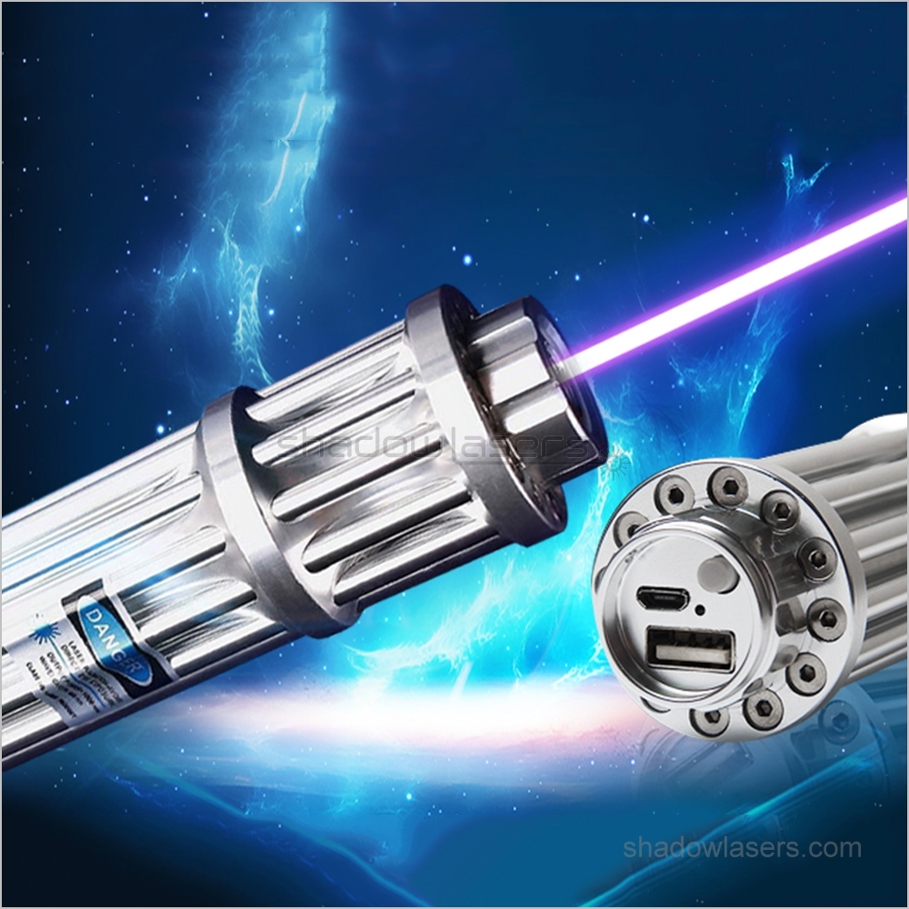 USBX3 450nm Gatling BURNING Blue Laser Pointer 1000MW-1500MW