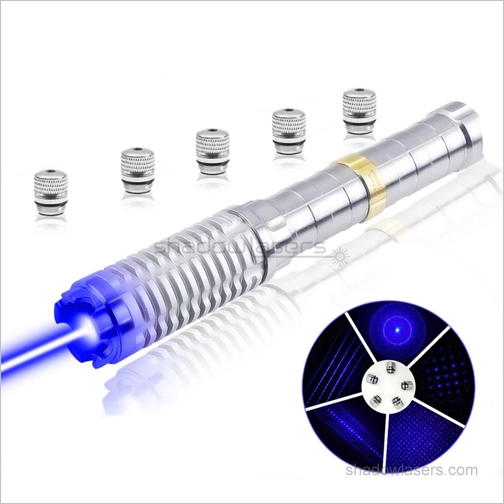 BX9-450nm BURNING Blue Laser Pointer 1500MW-2000MW-3000MW-6000MW Stainless Steel