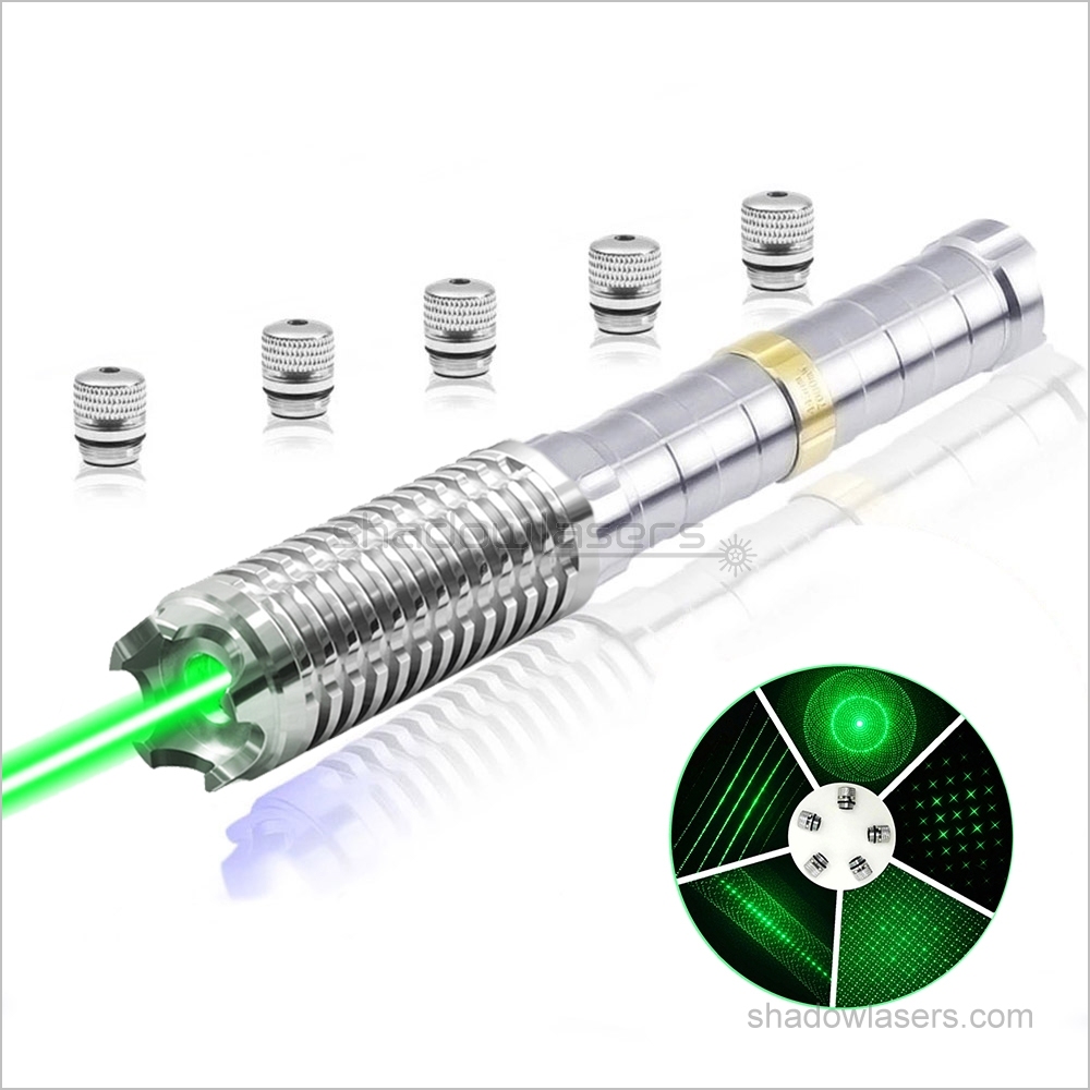 GX9-520nm BURNING Green Laser Pointer 1000MW-1500MW-2000MW Stainless Steel