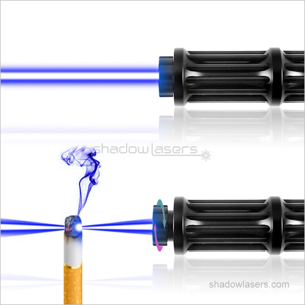 BX3-II 450nm Gatling BURNING Blue Laser Pointer 1500MW-3000MW-5000MW