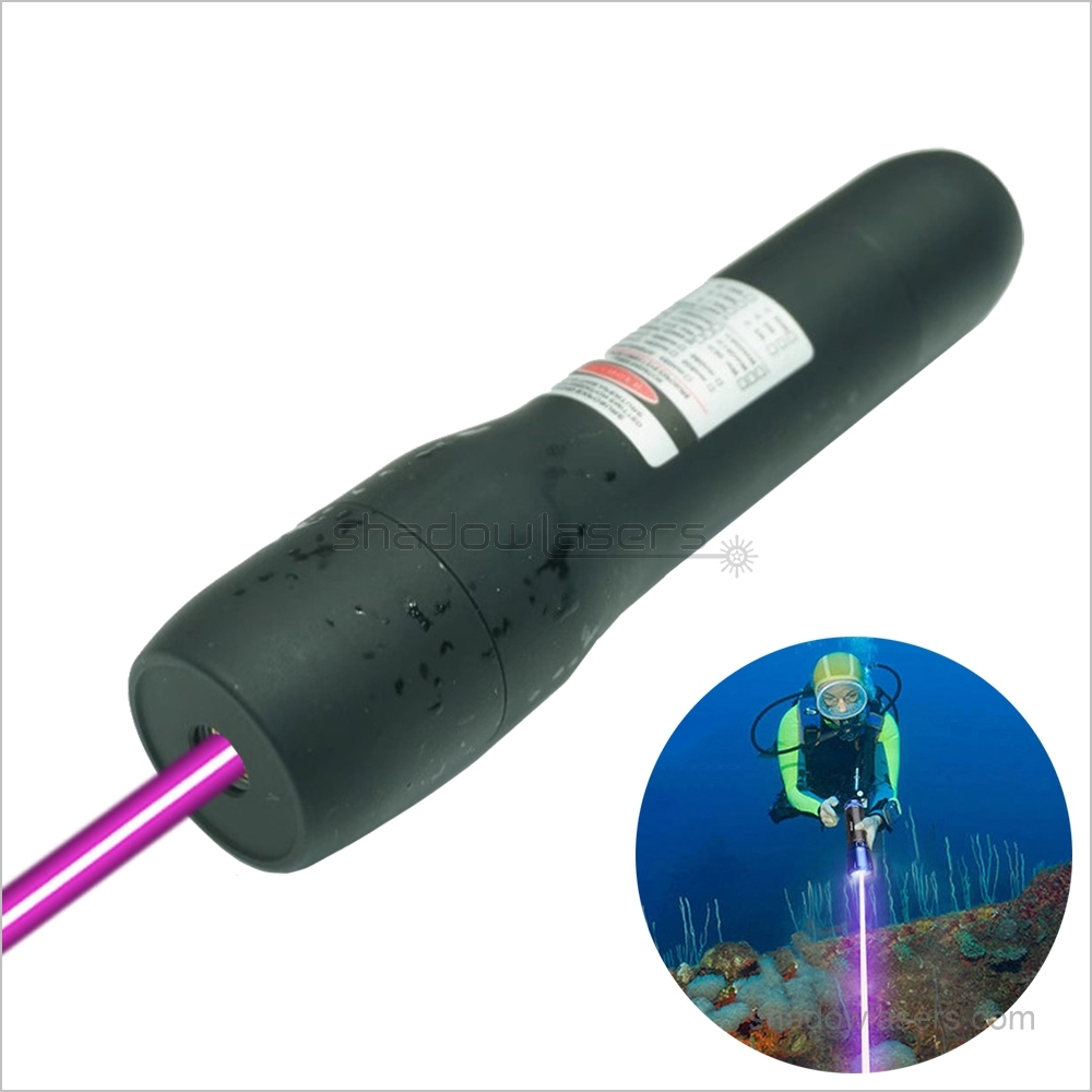 VD6 405nm Waterproof IP7 Purple Laser Pointer 200MW-500MW Under Water 5M
