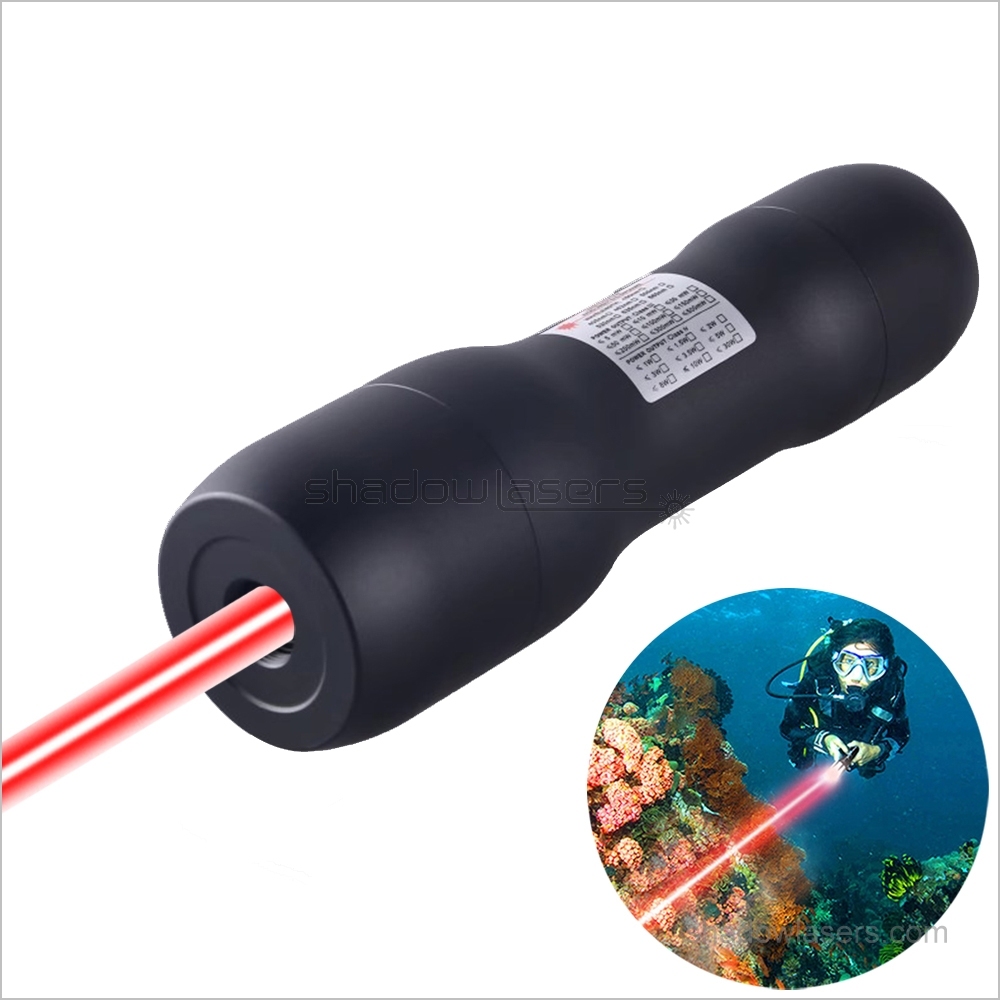 RD8 638nm Waterproof IP7 Red Laser Pointer 1200MW-2100MW-2500MW Multi Beam Under Water 5M