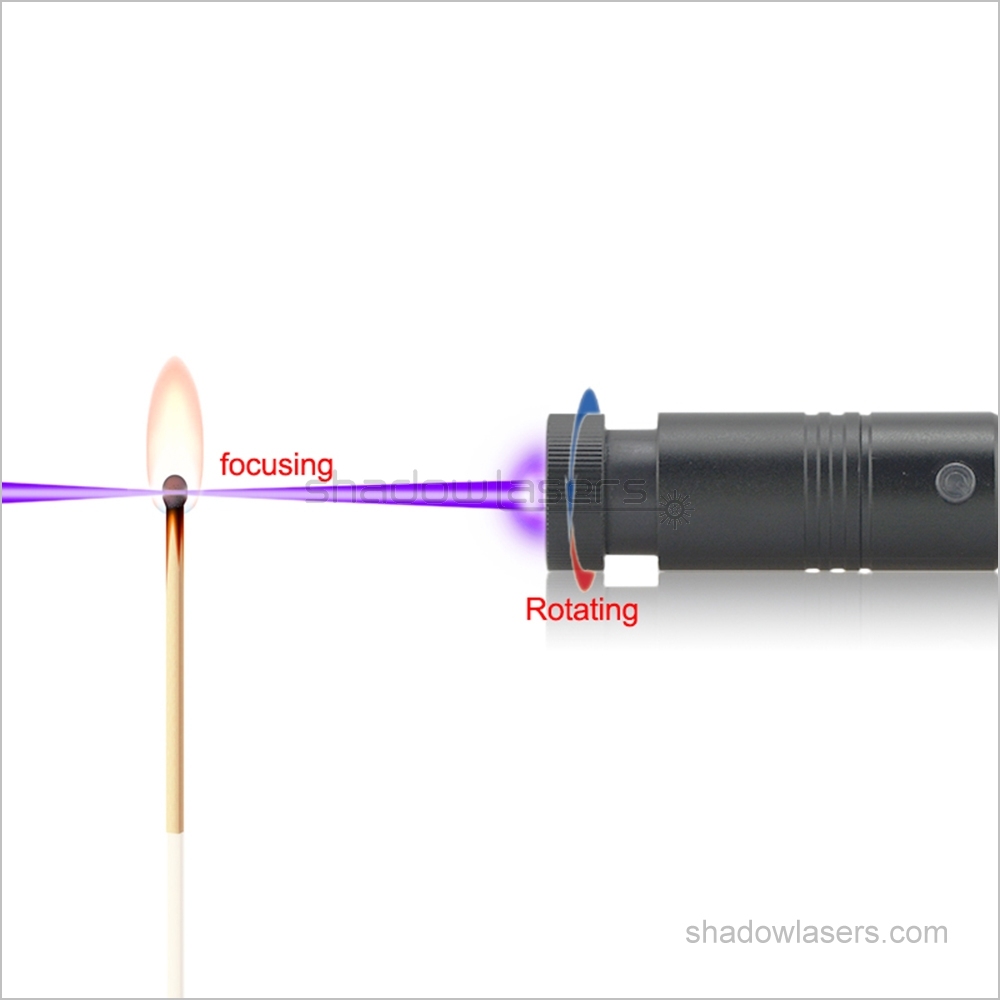 BS5-F5 450nm BURNING Blue Laser Pointer & 5 Star Caps 1500MW