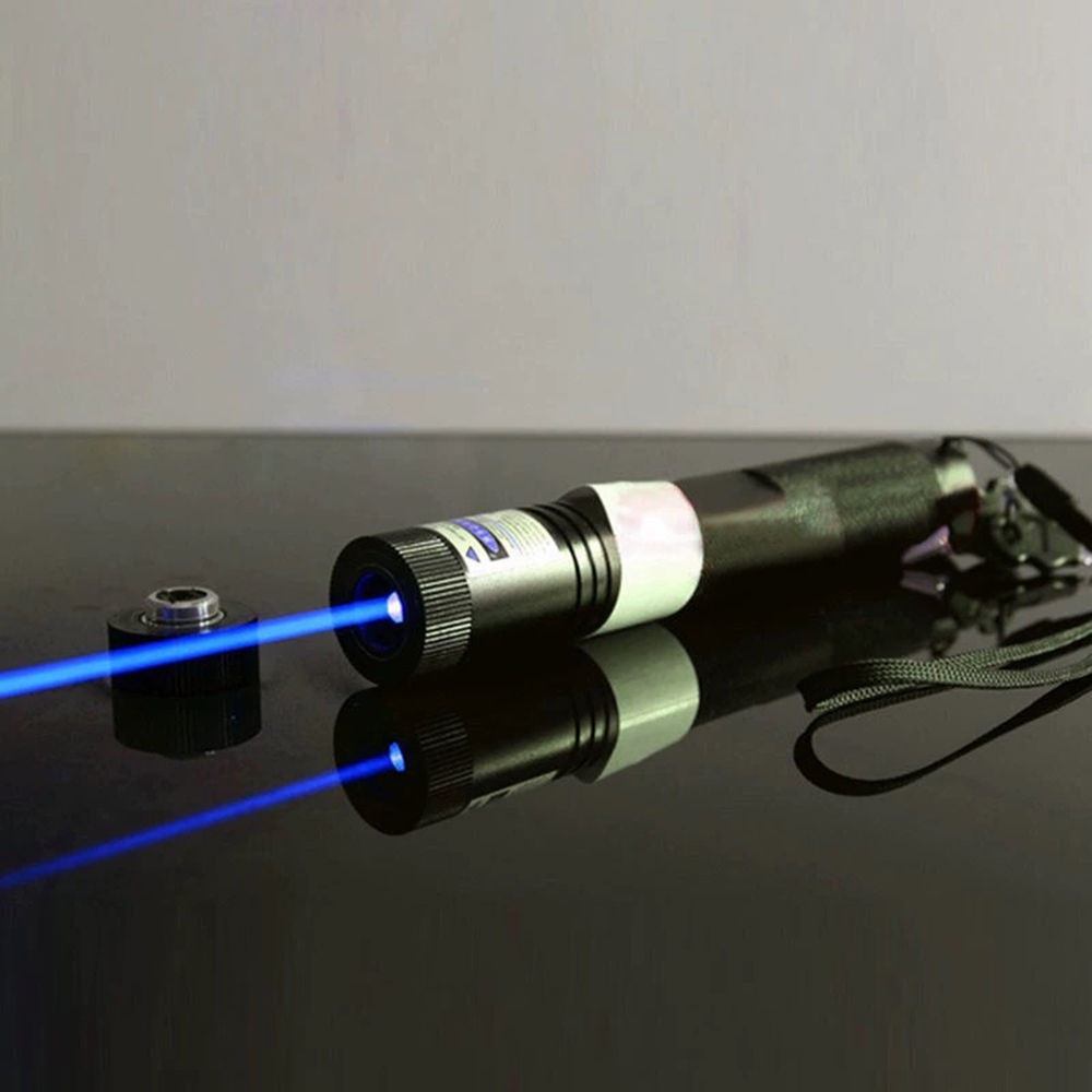 BS5-F5 450nm BURNING Blue Laser Pointer & 5 Star Caps 1500MW