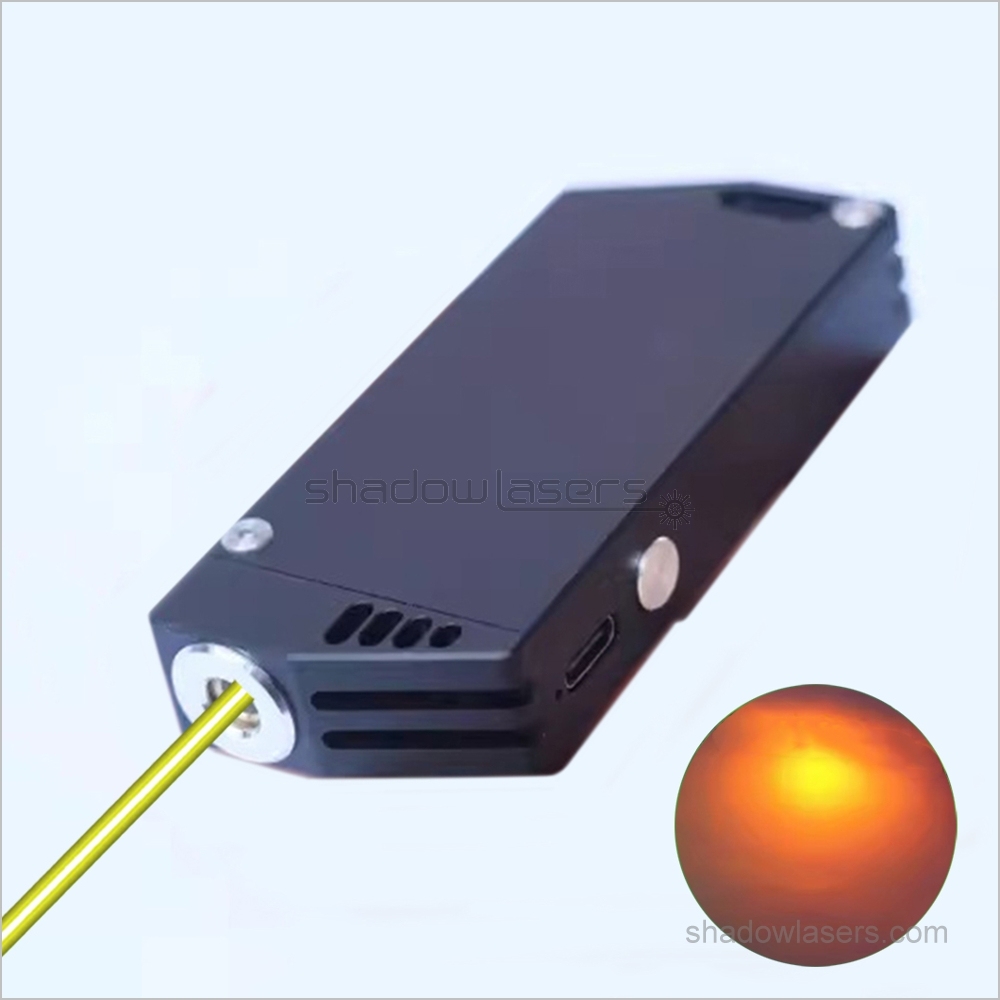 YD2 Rectangular 593nm Yellow Laser Pointer 10MW
