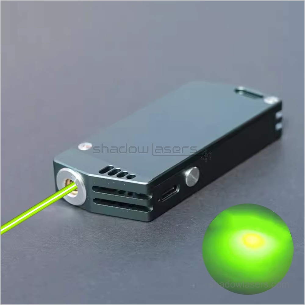 GY-D2 Rectangular 555nm Green-Yellow Laser Pointer 20MW