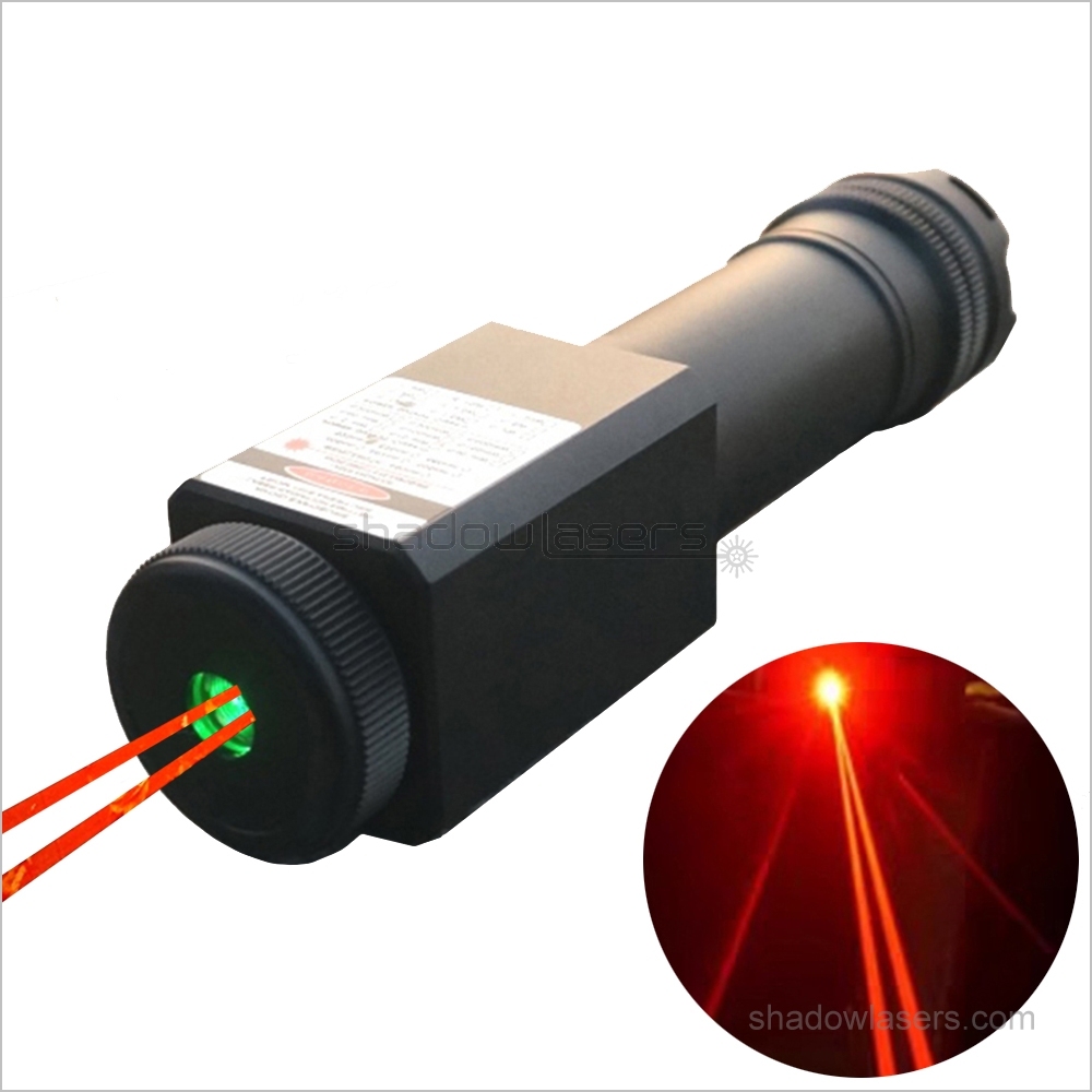 RD7 638nm Waterproof IP7 Red Laser Pointer 1200MW-2100MW Double Beam Under Water 5M