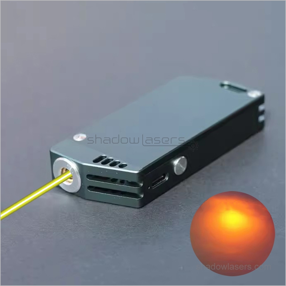 YD2 Rectangular 593nm Yellow Laser Pointer 10MW
