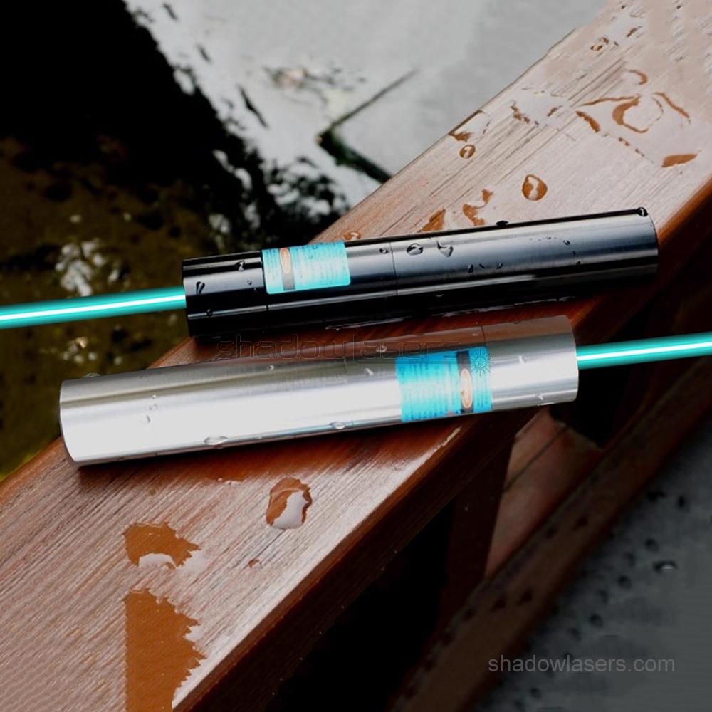 “SHARK” CD4 488nm Waterproof Cyan Laser Pointer 100MW