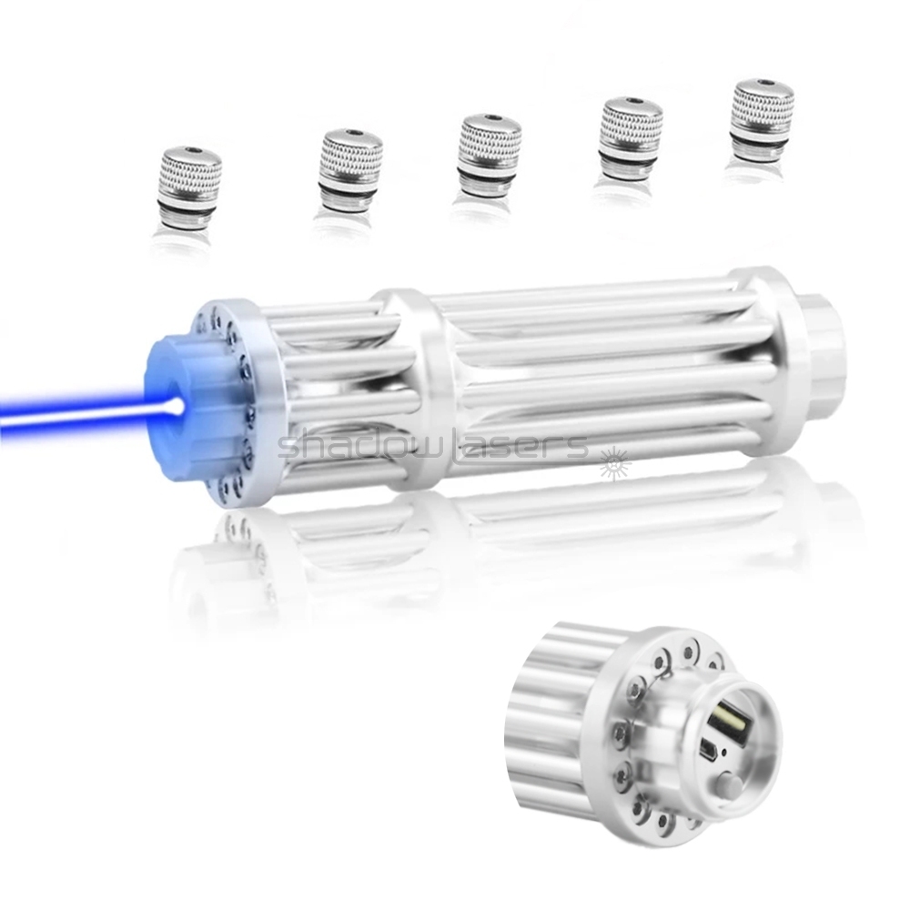 "GATLING" USBX3 450nm Blue Laser Pointer 1500MW