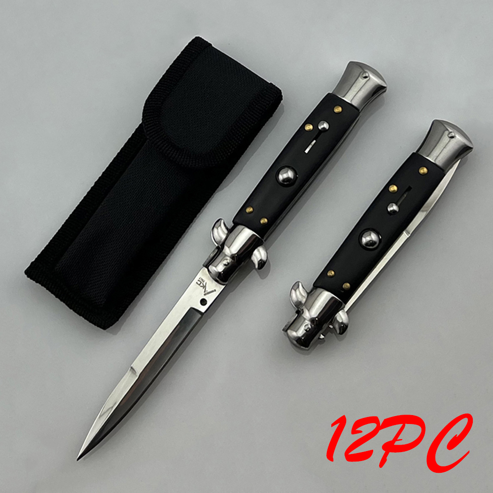 SMKD041-B 9Inch Italian Mafia AKC Spring Folding Knife