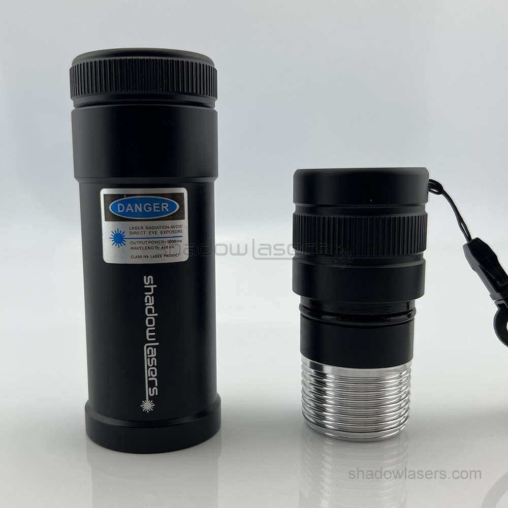"POSEIDON" BD9 450nm 2W-5W-6W Waterproof BURNING Blue Laser Pointer Diving Depth of 1000M