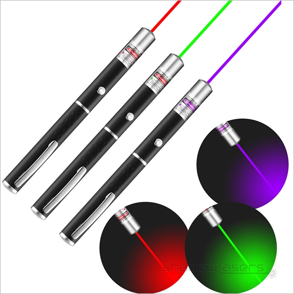 Wholesale P1 Green Laser Pointer Red Laser Pen Purple Laser Beam 5mW Free DHL
