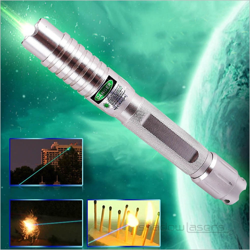 GQ1-520nm Adjustable Focus Burning Green Laser Pointer 100MW-1000MW