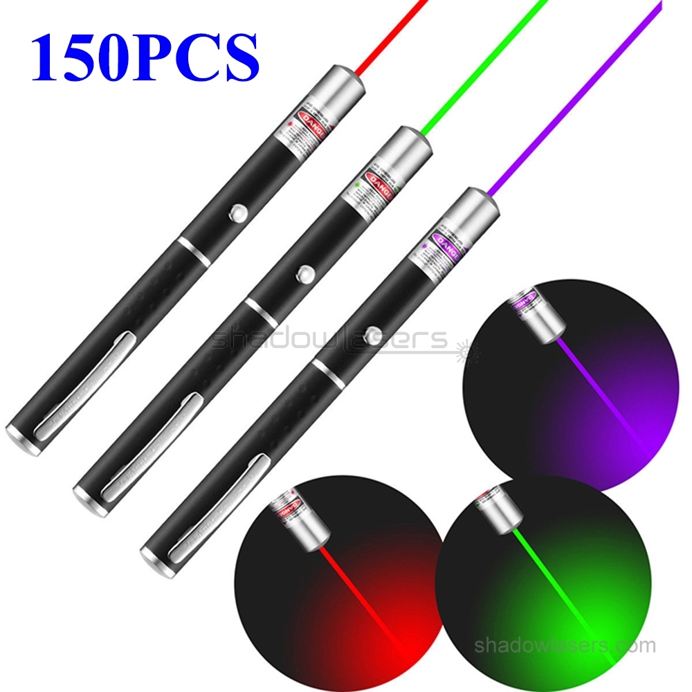 100PCS Wholesale P1 Green Laser Pointer Red Laser Pen Purple Laser Beam 5mW Free DHL