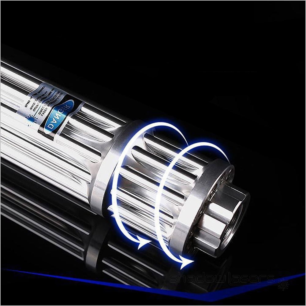BX3 450nm Gatling Adjustable Focus Burning Blue Laser Pointer 1000MW-3000MW