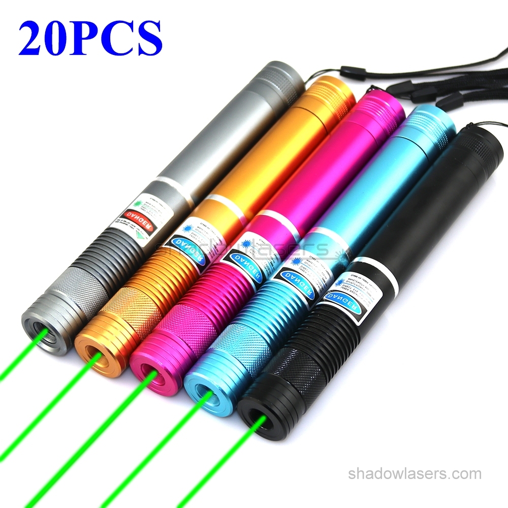 20PC Wholesale X4 1500mW Blue Laser Pointer 100mW-500mW Green Laser Torch Free DHL
