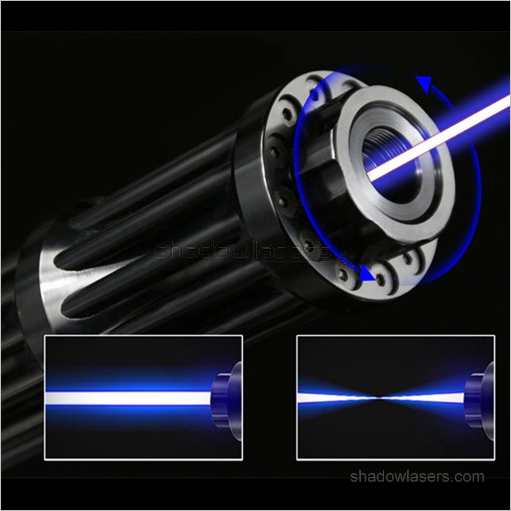 BX3-II 450nm Gatling BURNING Blue Laser Pointer 1500MW-3000MW-5000MW