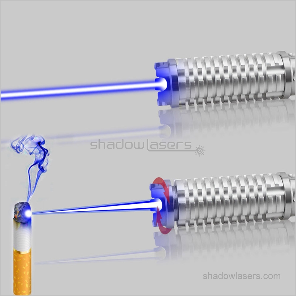 BX9-450nm BURNING Blue Laser Pointer 1500MW-2000MW-3000MW-6000MW Stainless Steel