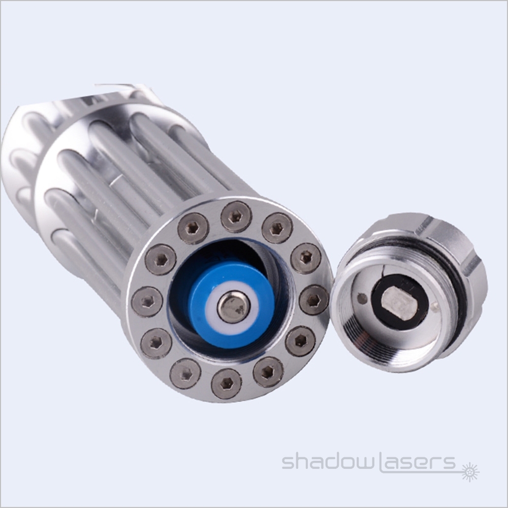 BX3 450nm Gatling Adjustable Focus Burning Blue Laser Pointer 1000MW-3000MW