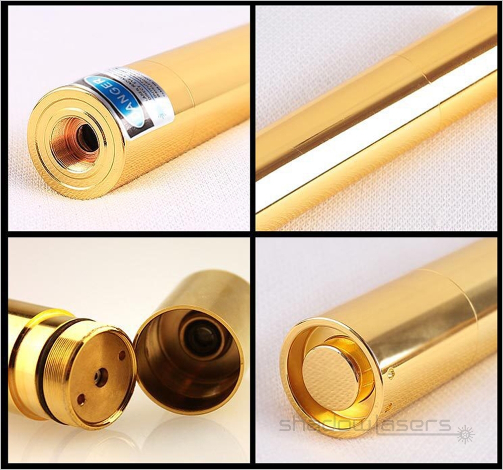 BX5 450nm Gatling Adjustable Focus Burning Blue Laser Pointer 1500MW-5000MW