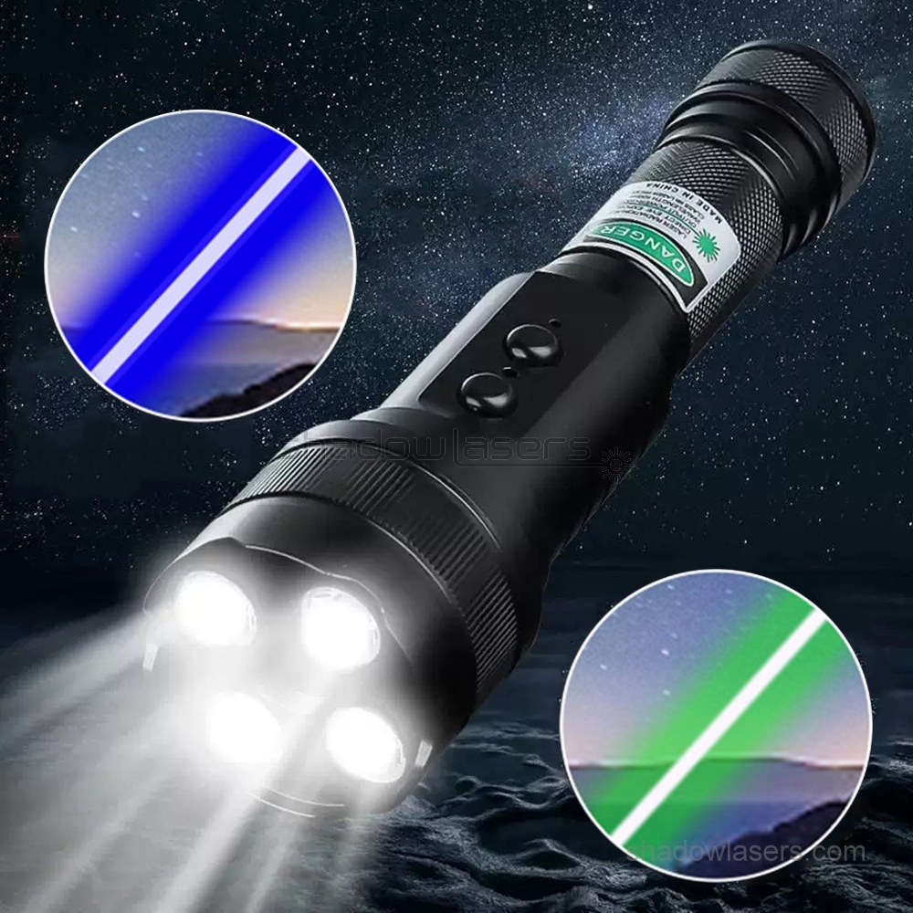 20PC Wholesale H4 100mW Blue Laser Pointer Green Laser Flashlight Free DHL