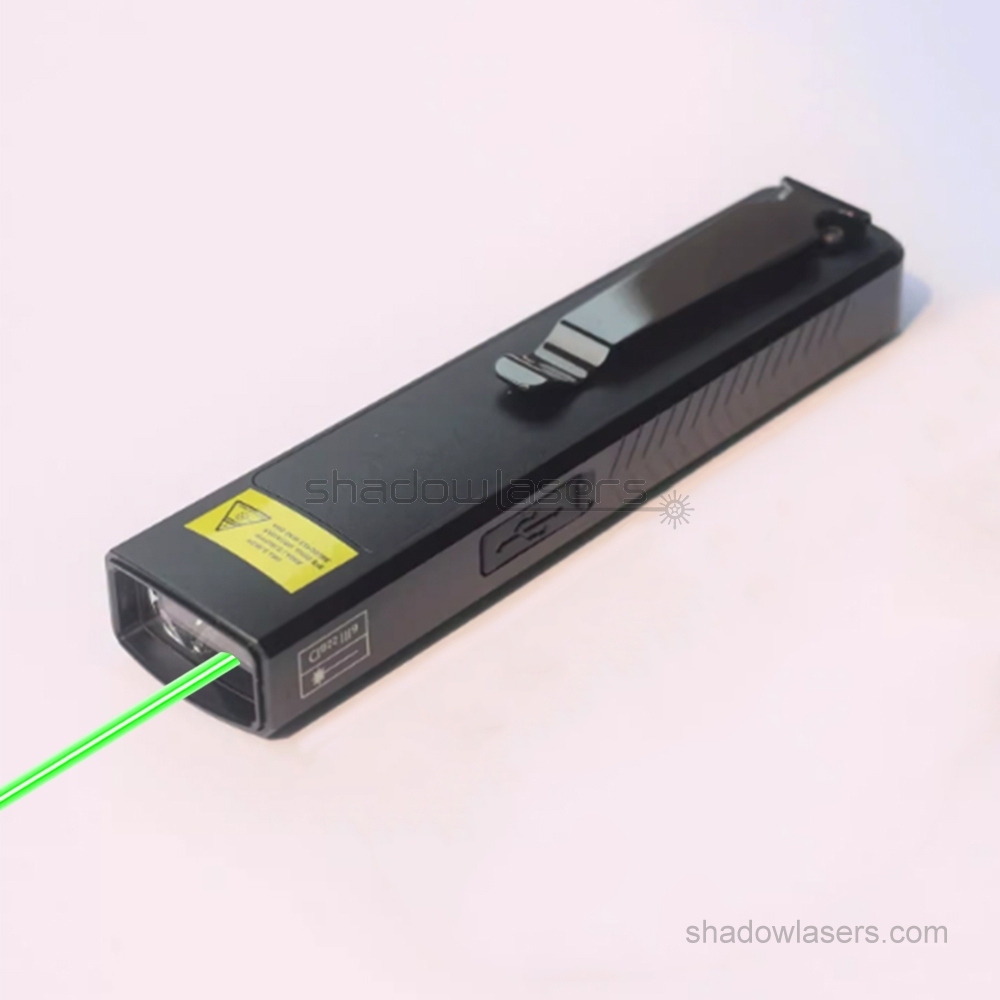 "GENIE" GD1 510nm Green Laser Pointer LED Flashlight 5MW