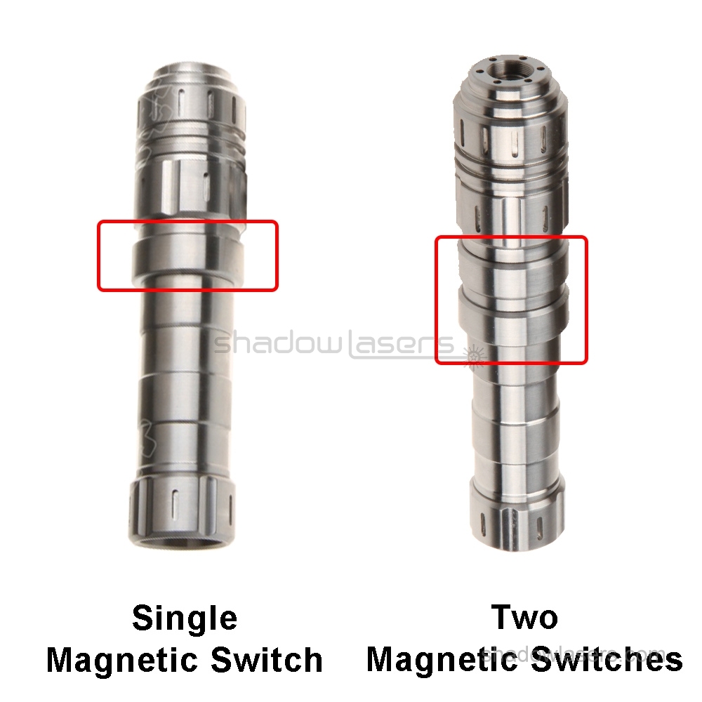 "Laser Rangers" BW6-TM 445nm 7 Watts BURNING Blue Laser Pointer & Two Magnetic Switches
