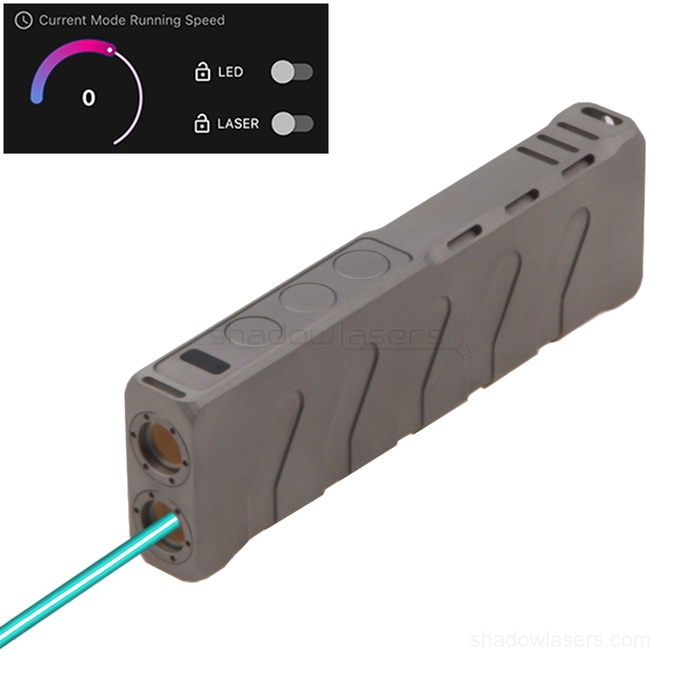 “PURGATORY” CW2 488nm 200mW Cyan Laser Pointer & Flashlight Sanwu Omen Series