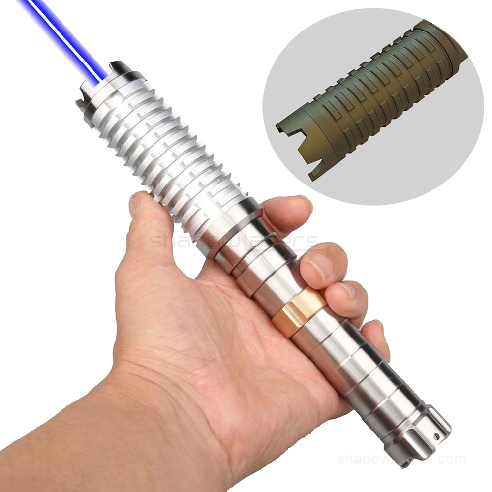 "STRIKER SABER" BW9-DM 445nm 1.5W, 3W, 5W, 7.5W BURNING Blue Laser Pointer & Double Magnetic Switches & 21700 Battery