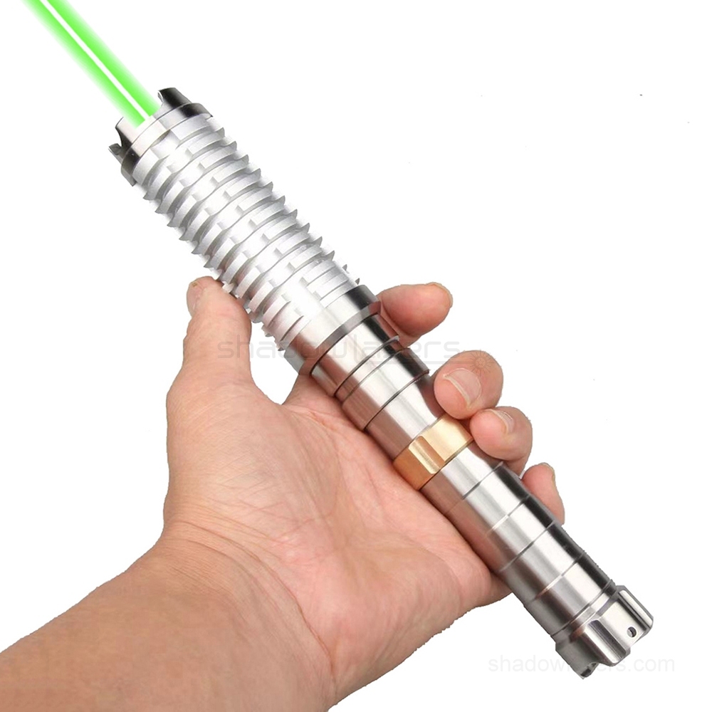 "STRIKER SABER" GW9-DM 525nm 1.2W, 1.6W, 2W BURNING Green Laser Pointer & Double Magnetic Switches & 21700 Battery