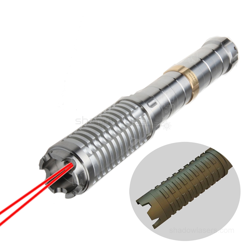 "DRAGON SLAYING" RW9 638nm World's Most Powerful 1W, 2W BURNING Red Laser Pointer & 2 x 26650 Batteries