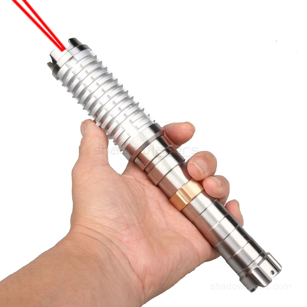"STRIKER SABER" RW9-DM 638nm 1W, 2W BURNING Red Laser Pointer & Double Magnetic Switches & 21700 Battery