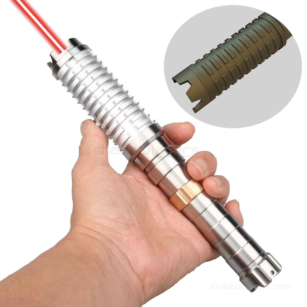 "STRIKER SABER" RW9-DM 638nm 1W, 2W BURNING Red Laser Pointer & Double Magnetic Switches & 21700 Battery