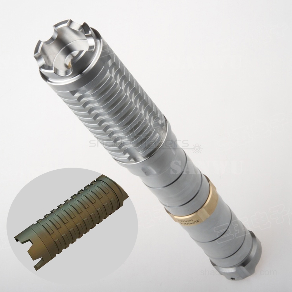 "DRAGON SLAYING" GW9 525nm World's Most Powerful 1.2W, 1.6W, 2W BURNING Green Laser Pointer & 2 x 26650 Batteries