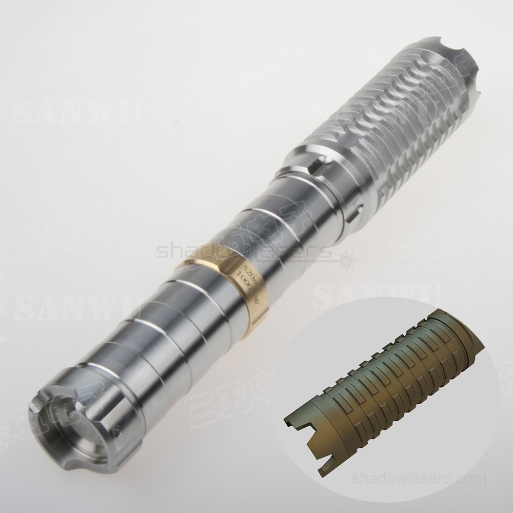 "DRAGON SLAYING" BW9 445nm World's Most Powerful 7.5 Watts BURNING Blue Laser Pointer & 2 x 26650 Batteries