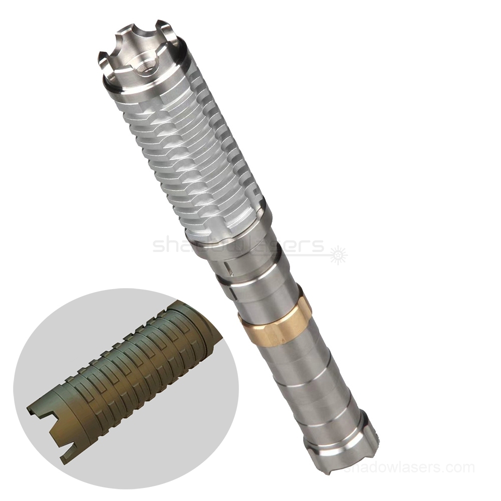 "STRIKER SABER" GW9-DM 525nm 1.2W, 1.6W, 2W BURNING Green Laser Pointer & Double Magnetic Switches & 21700 Battery