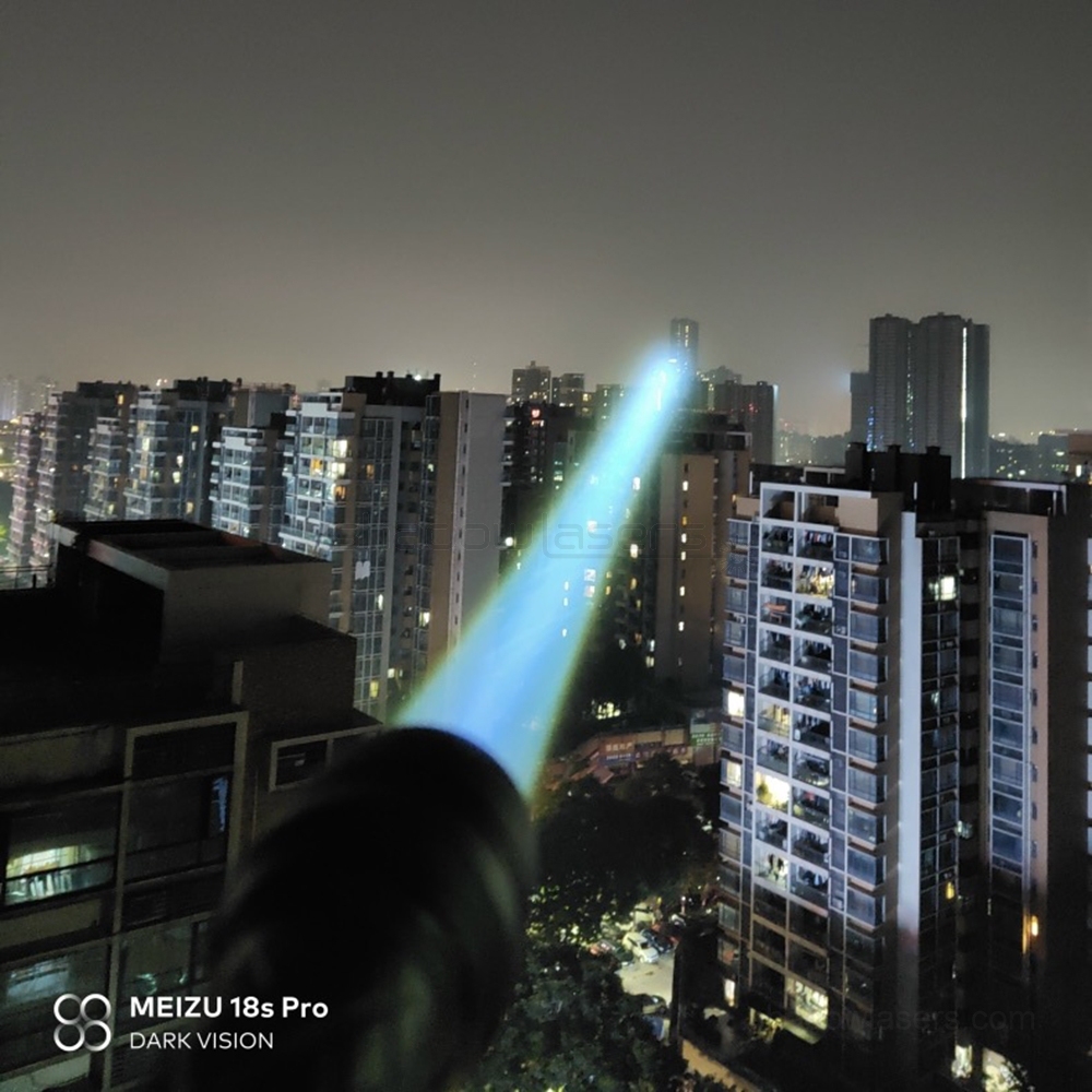 "FLAME" BD12 White Laser Flashlight 455nm 5W