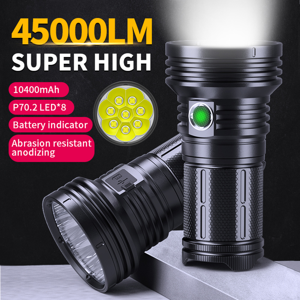 PK80 BURNING Flashlight 240W 45000 Lumens