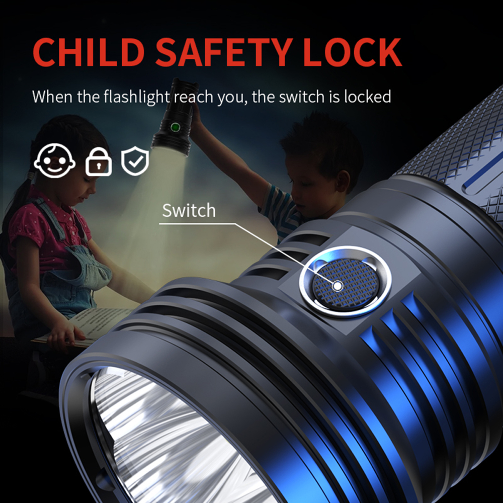 PK80 BURNING Flashlight 240W 45000 Lumens