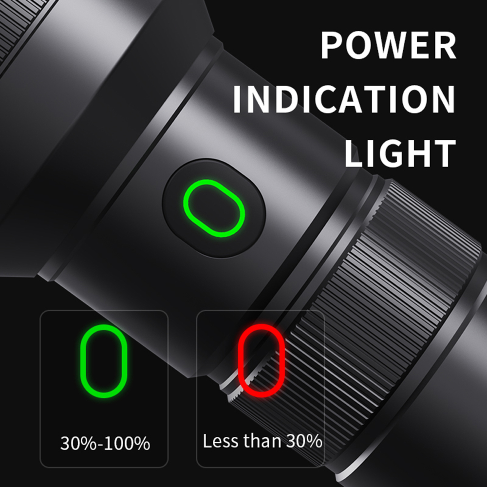 SF2 10W LEP White Laser Flashlight Range 1200 meters 5 Switch Modes