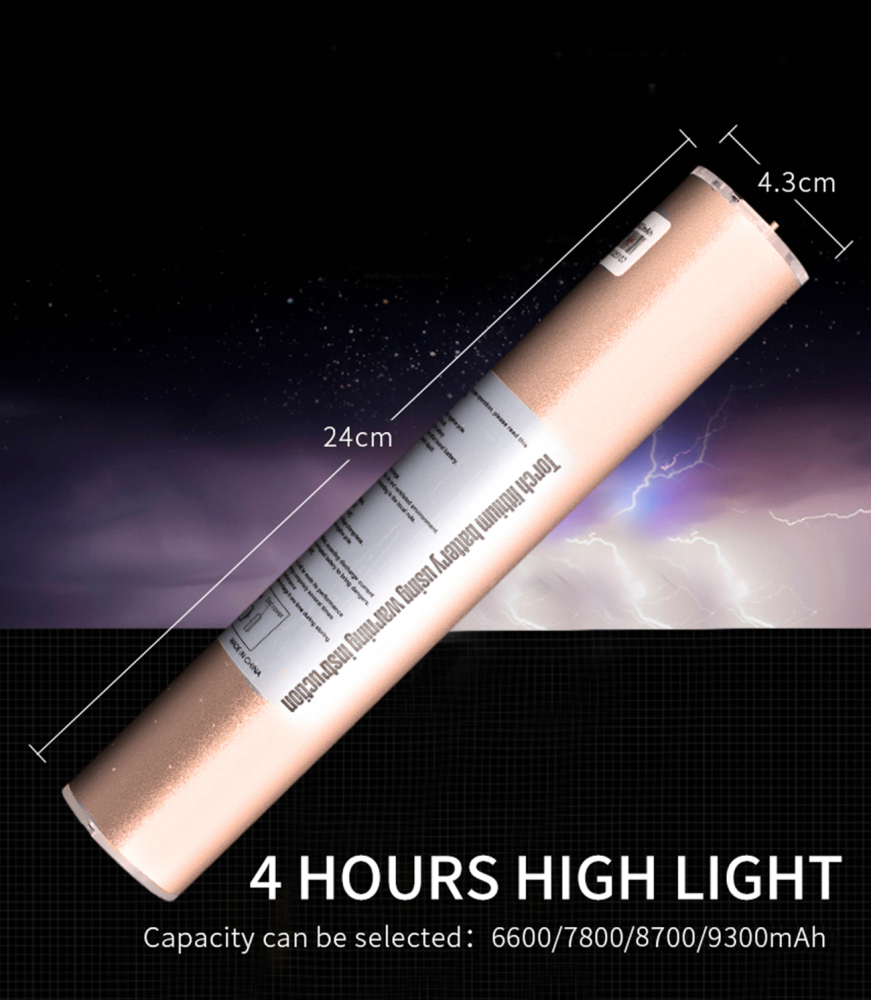 XHP70 Focus Flashlight 29W Range 1000 Meters