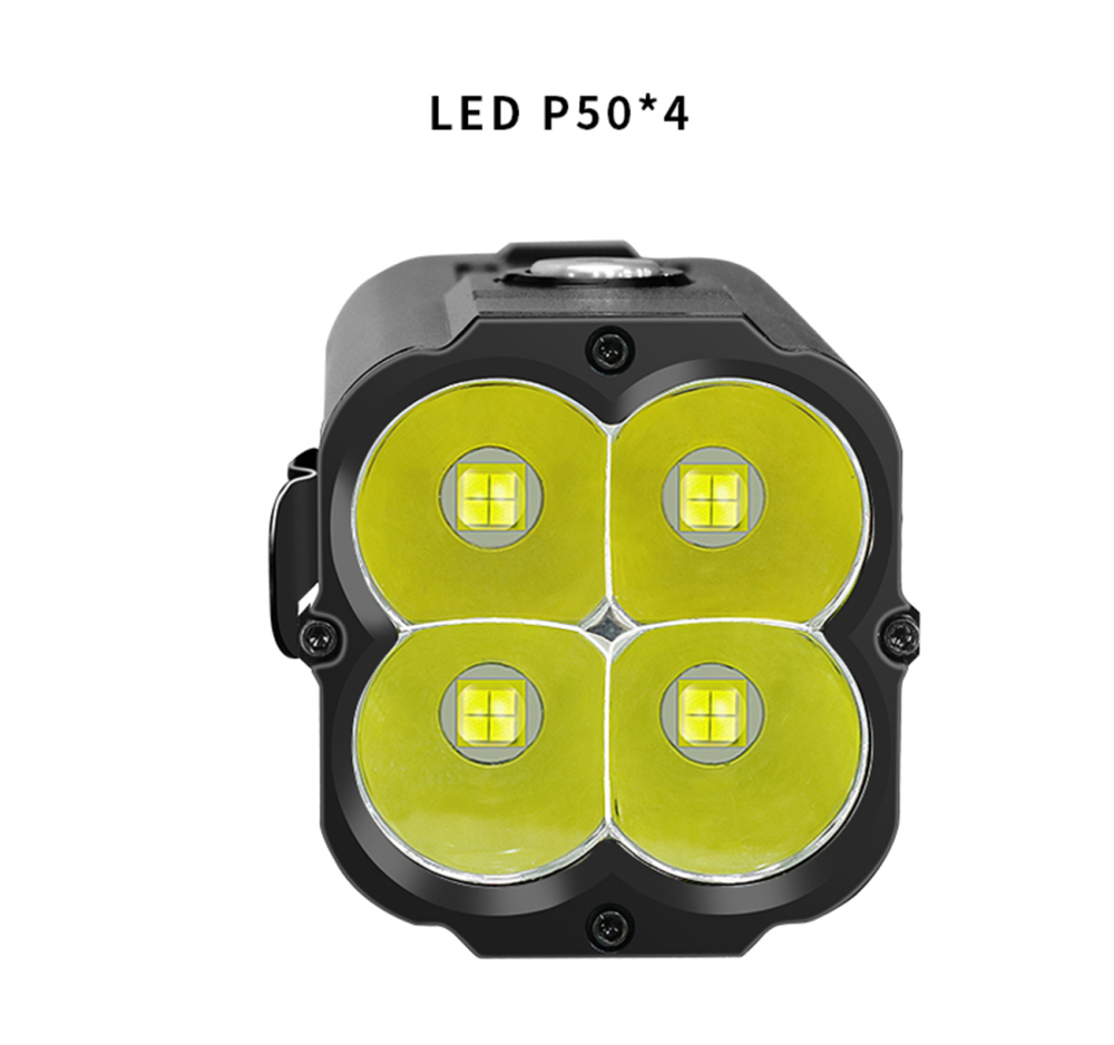BT50 Tactical Flashlight 80W 8000 Lumens 4x P50 LED