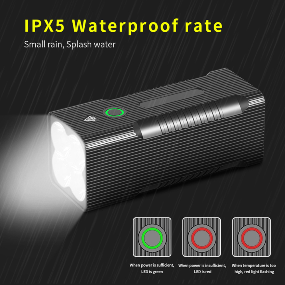 BT60 Tactical Flashlight 80W 8000 Lumens 4x P50/P90 LED