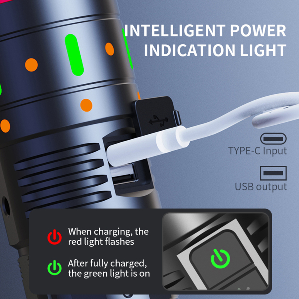 PK13 Zoom White Laser Flashlight Range 1000 Meters